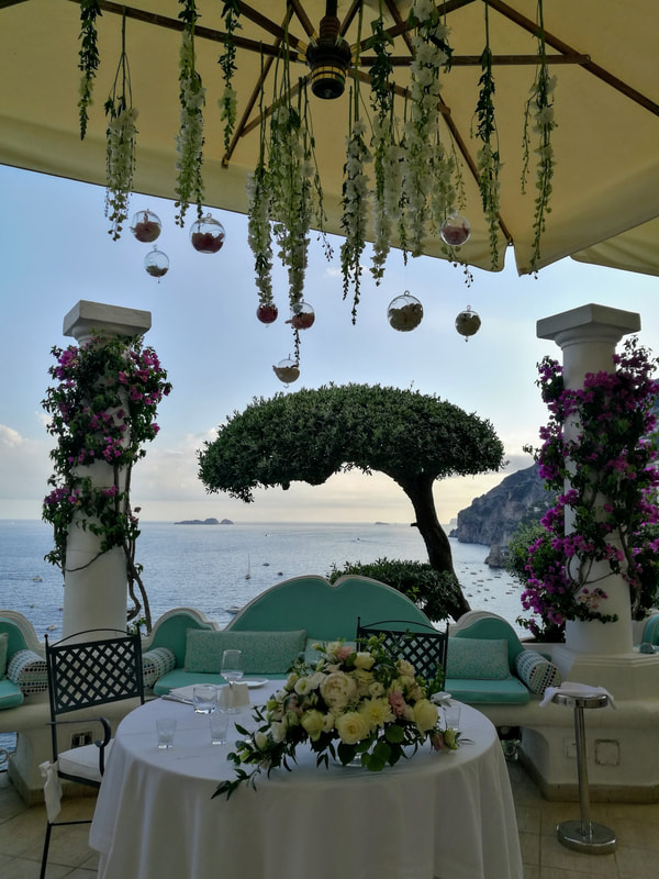 Elegant outdoor wedding venue in Positano