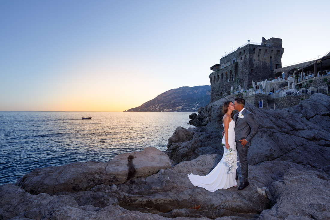 seaside setting for elopement on Amalfi Coast